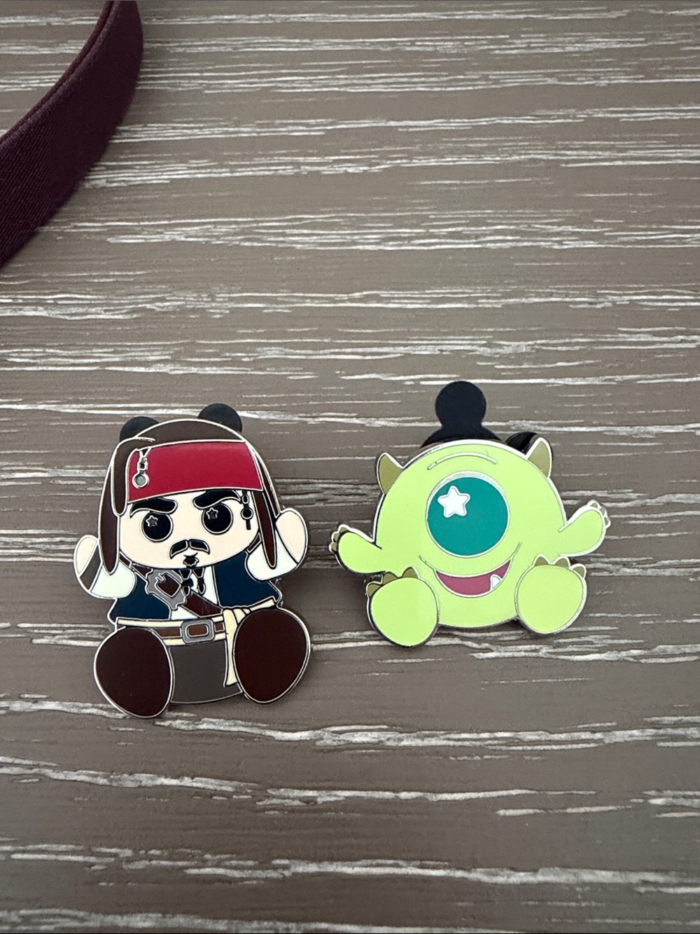 Licensed Kids Toy Enamel Pin Set - Green Monster & Pirate Theme